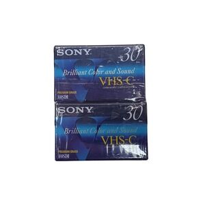 Sony Brilliant Color and Sound VHS C Camcorder Videocassette 30 Minute Pack of 4